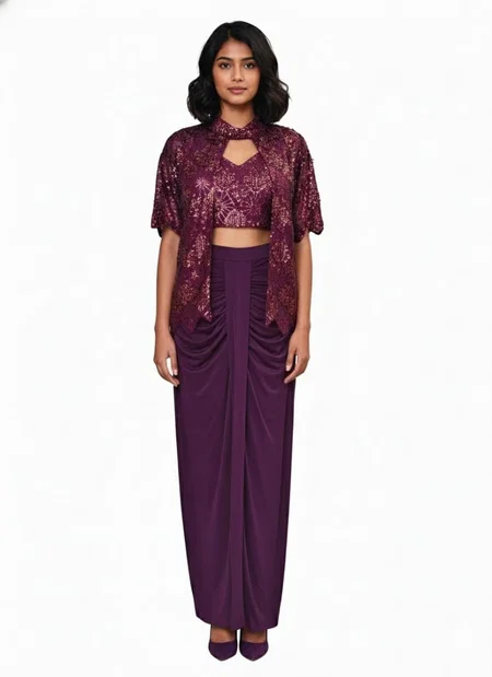 AD Lycra Party Wear Indowestern Collections Wholesale Suppliers In Mumbai
